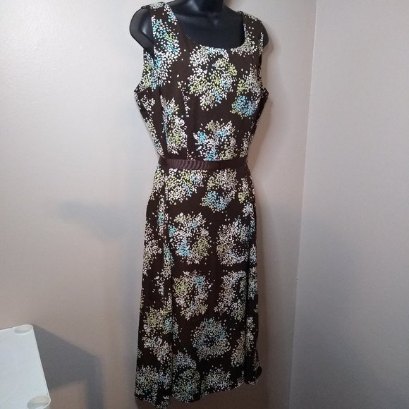 Studio I Dresses & Skirts - Studio I Size 14 Brown And Blue Dress